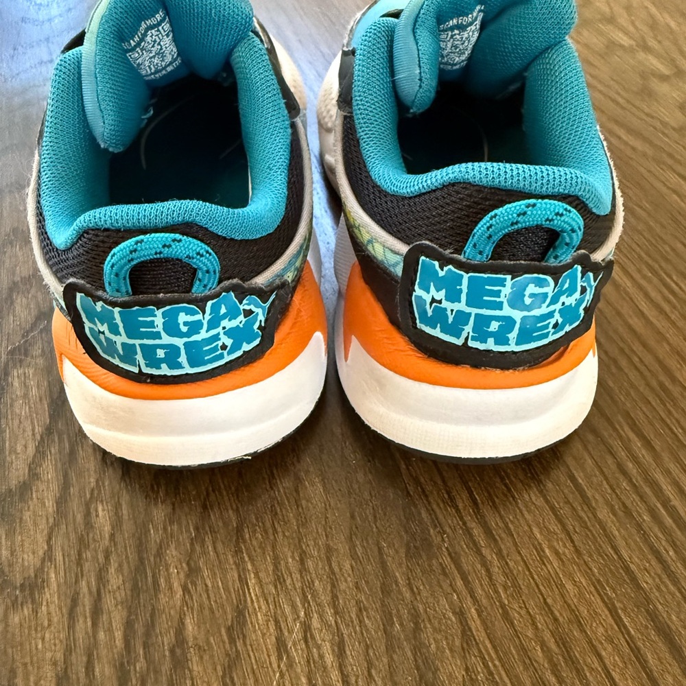 Puma Kids Sneakers in Teal, Orange, Black & White